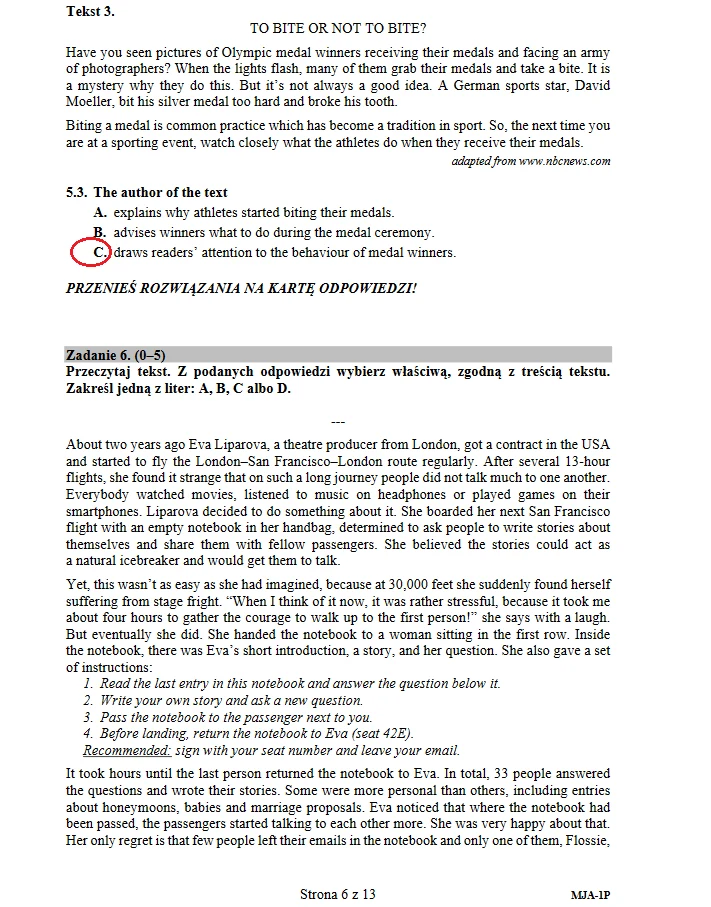 Matura 2019: Język angielski poziom podstawowy 