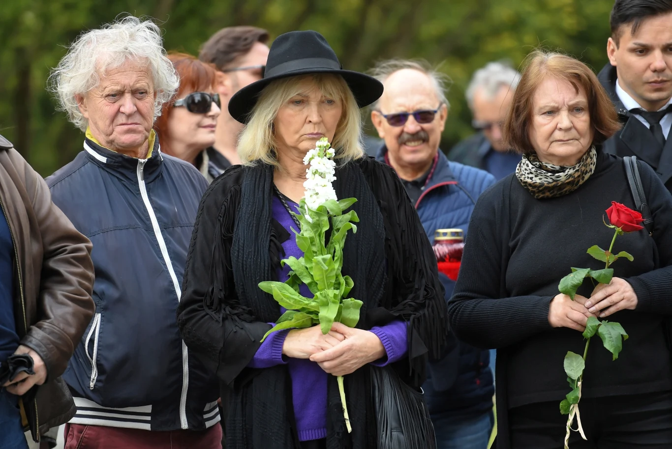Radosław Piwowarski na pogrzebie Stanisława Jędryki