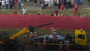 George Russell wypadł z trasy podczas trzeciej sesji treningowej przed GP w Barcelonie