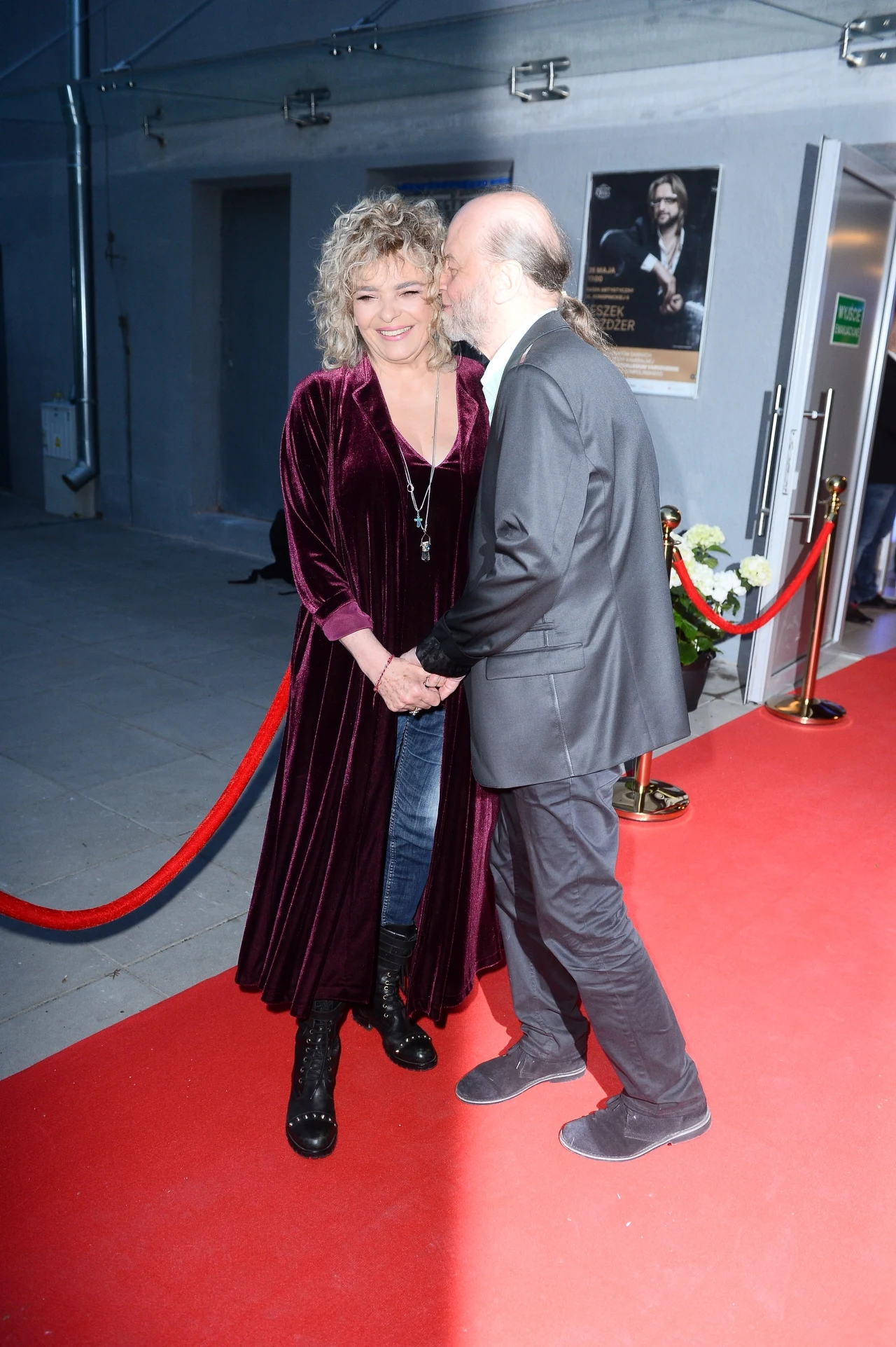 Katarzyna Grochola z mężem