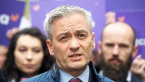Lider partii Wiosna Robert Biedroń