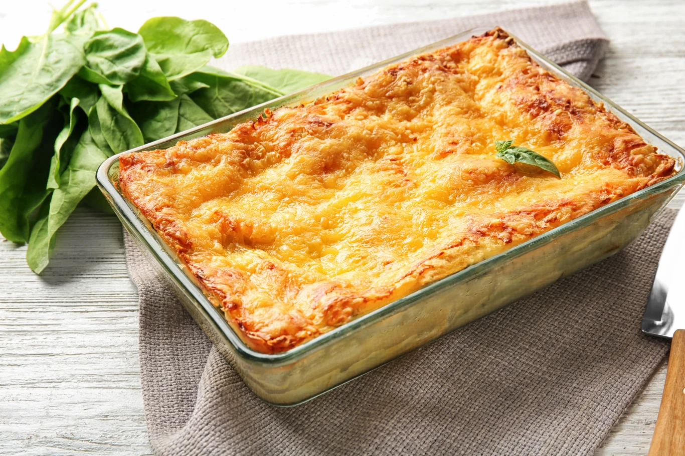 Lasagne ze szpinakiem, fetą i dynią zachwyci każdego.
