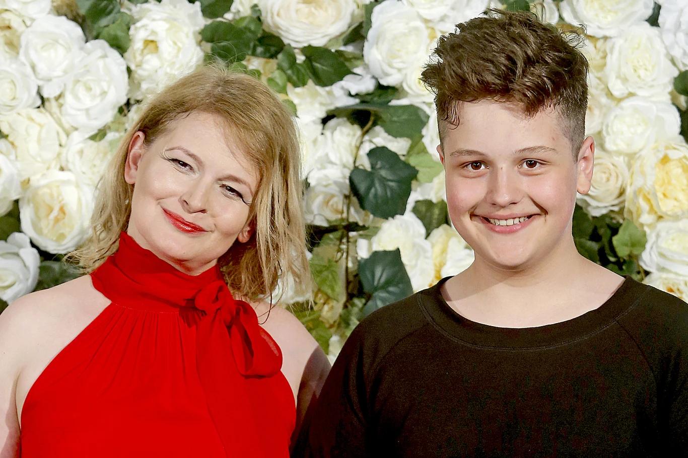 Dominika Ostałowska z synem Dominika Ostałowska z synem