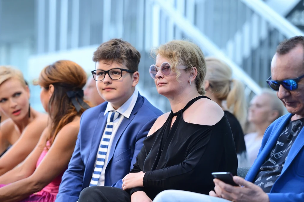Dominika Ostałowska z synem Dominika Ostałowska z synem