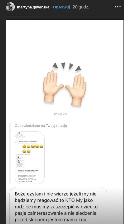 Część osób broniła Martyny Część osób broniła Martyny