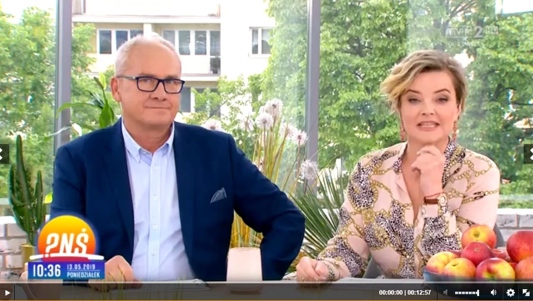 Michał Olszański i Monika Zamachowska (Screen: pytanienasniadanie.tvp.pl)