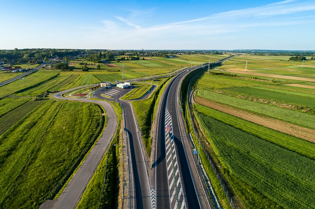 Nowiutki odcinek drogi S19, który będzie poddany przebudowie / Fot: GDDKiA