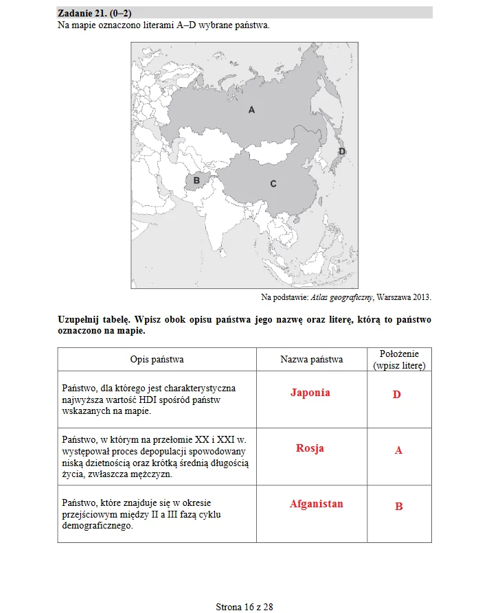 Matura 2019: Geografia poziom rozszerzony Matura 2019: Geografia poziom rozszerzony