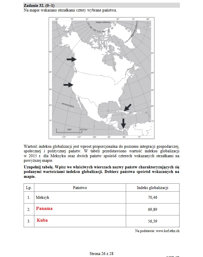 Matura 2019: Geografia poziom rozszerzony Matura 2019: Geografia poziom rozszerzony