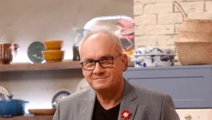 Michał Olszański na planie programu śniadaniowego "Pytanie na śniadanie"