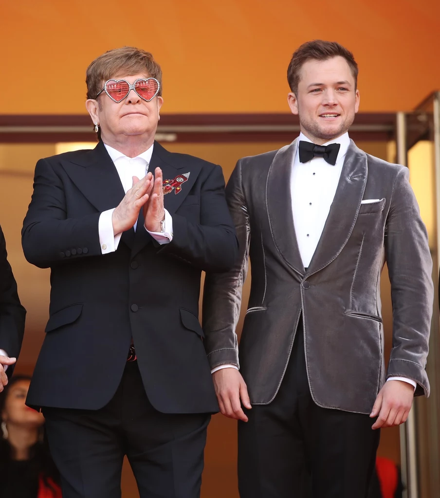 Elton John i Taron Egerton promują "Rocketman" na festiwalu filmowym w Cannes