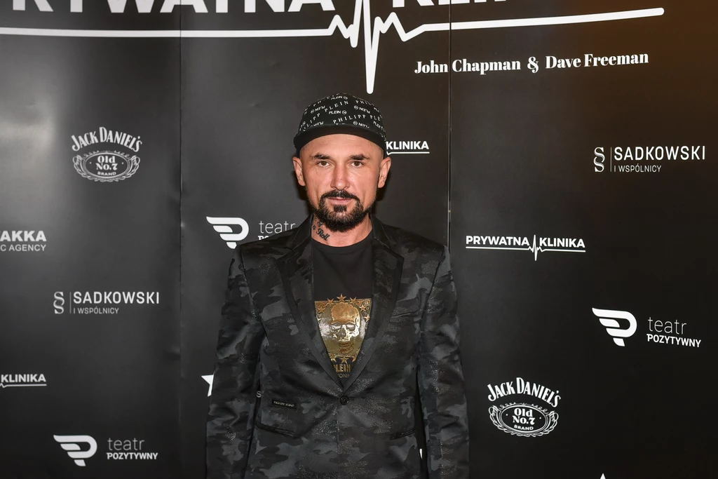 Patryk Vega na premierze sztuki Prywatna Klinika