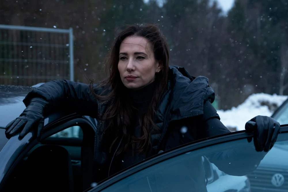 Aleksandra Popławska na planie serialu "Wataha 3" / HBO Europe