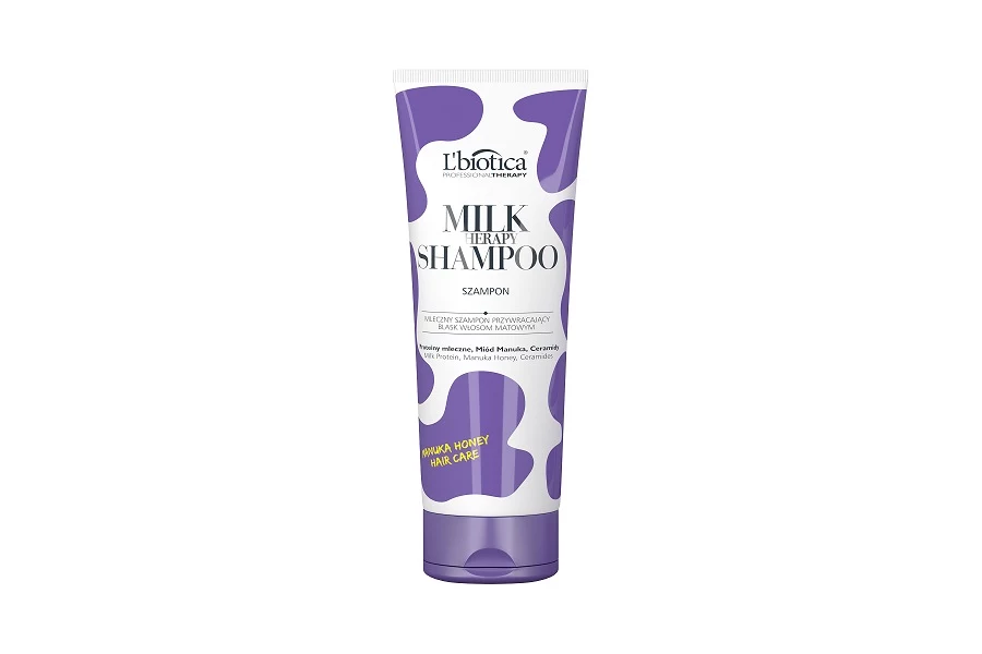L'biotica Professional Therapy Milk - mleczny szampon przywracający blask włosom matowym