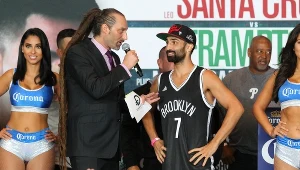 Paulie Malignaggi (w koszulce Brooklyn)