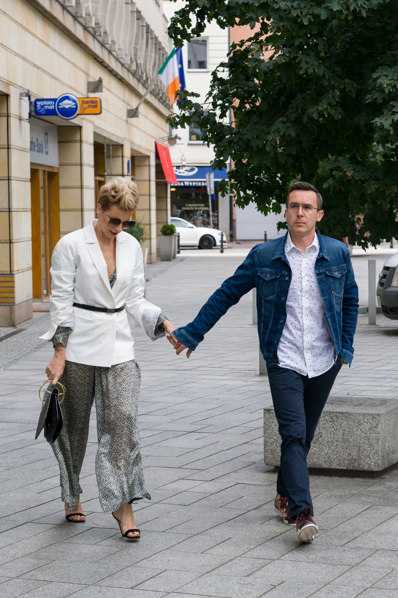 Maciej Kurzajewski z żoną Pauliną Maciej Kurzajewski z żoną Pauliną