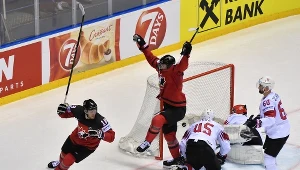 Radość Kanadyjczyków w meczu ze Szwajcarami