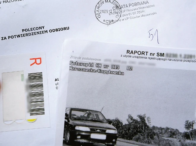 zdjęcie z fotoradaru
