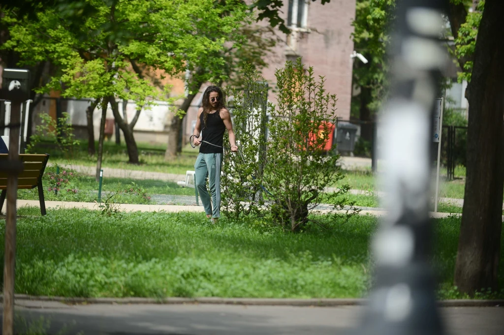 Michał Szpak na spacerze Michał Szpak na spacerze