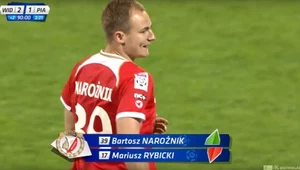 Bartosz Narożnik - fragment meczu zamieszczonego w serwisie YouTube.com/ na kanale: EKSTRAKLASA OFFICIAL ARCHIVES
