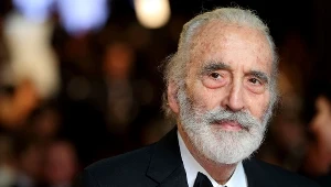 Christopher Lee na premierze filmu "Skyfall" w Londynie (2012)