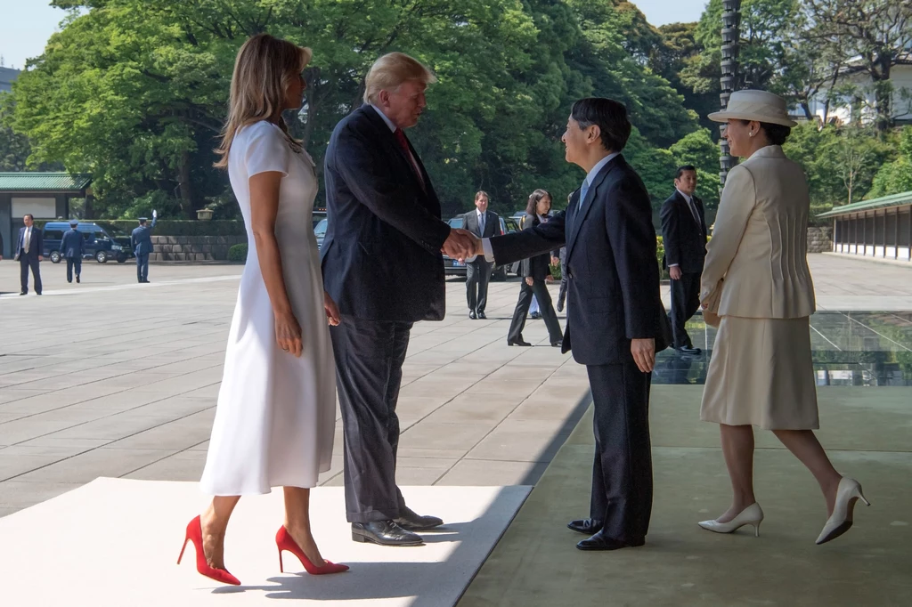 Melania Trump i Donald Trump. Japonia 
