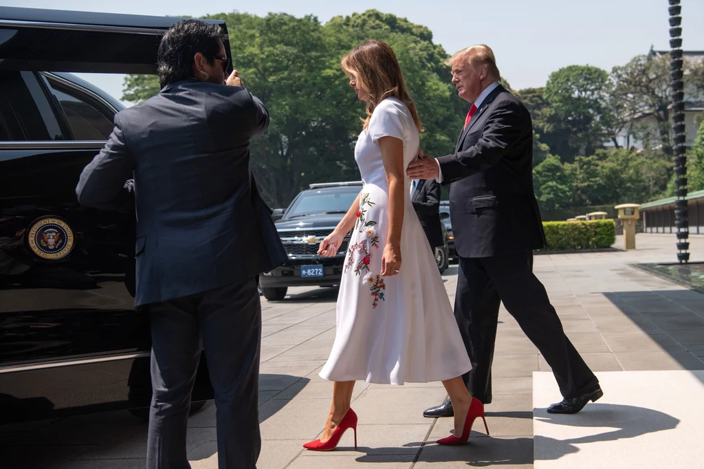 Melania Trump i Donald Trump. Japonia 