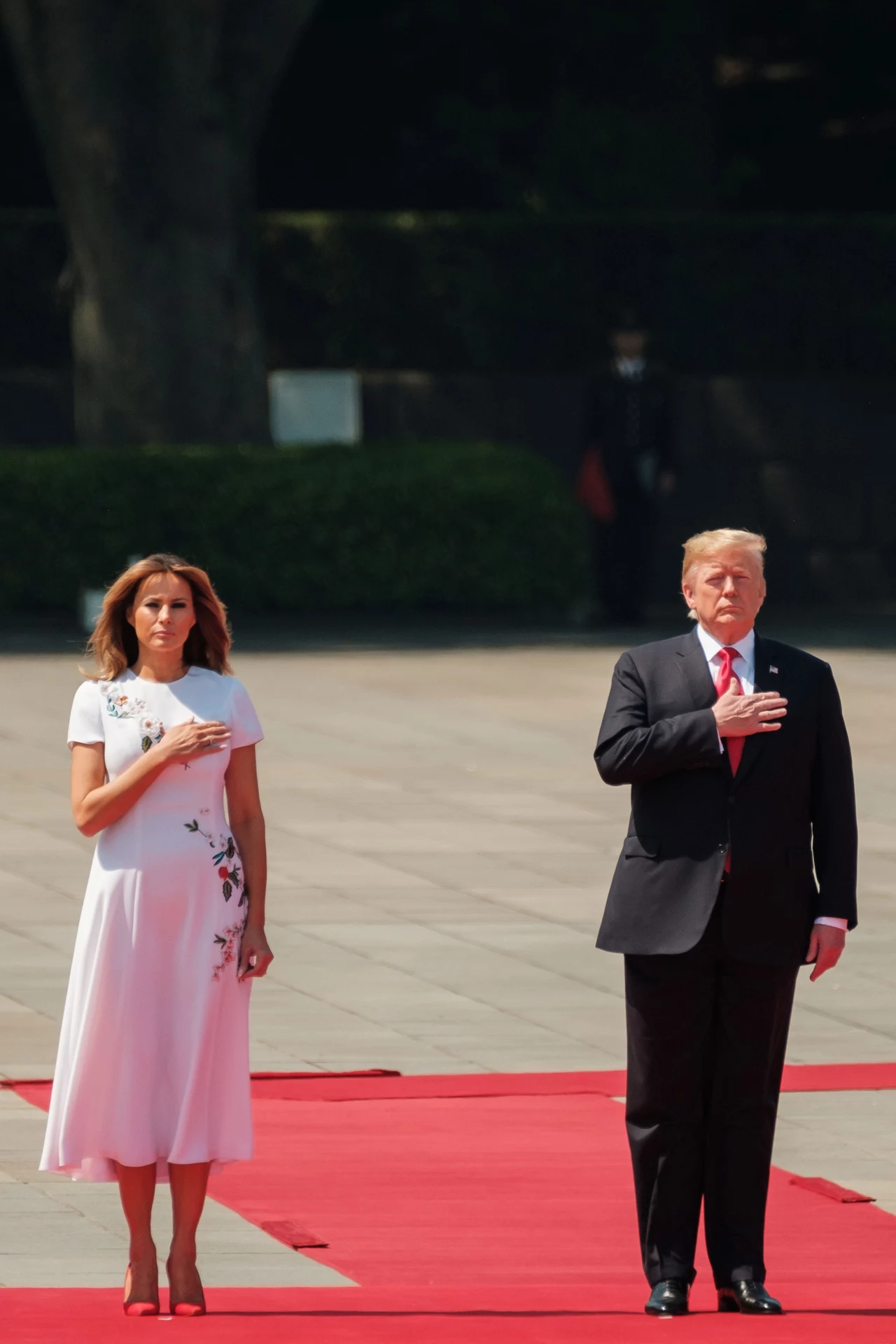 Melania Trump i Donald Trump. Japonia 