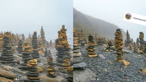 ​Rosyjski Stonehenge: Setki dziwnych konstrukcji na plaży