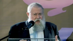 Prof. jerzy Bralczyk podczas Copernicus Festival