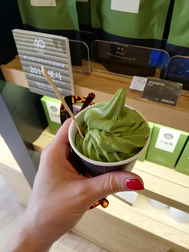 Pyszne lody z zielonej herbaty 