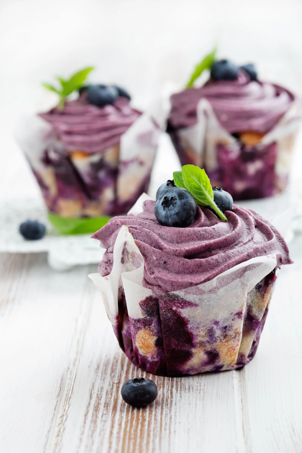 Borówkowe muffiny Borówkowe muffiny