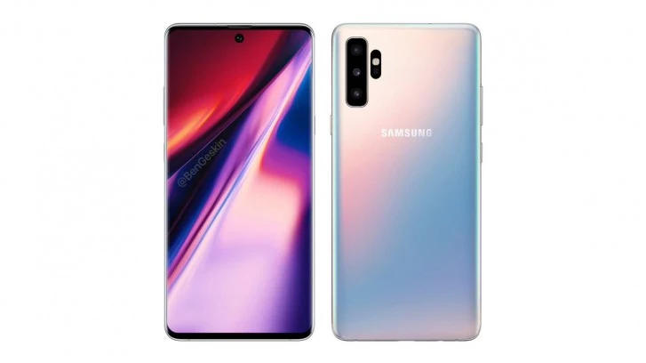 Samsung Galaxy Note 10 render / fot. GSMArena Samsung Galaxy Note 10 render / fot. GSMArena