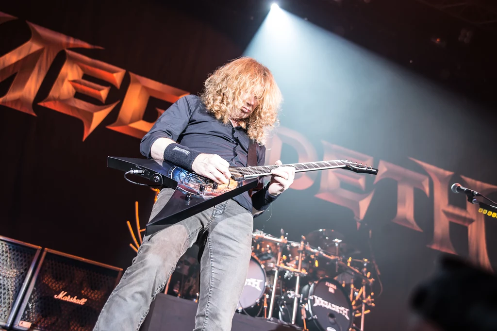 Dave Mustaine (Megadeth) w akcji Dave Mustaine (Megadeth) w akcji