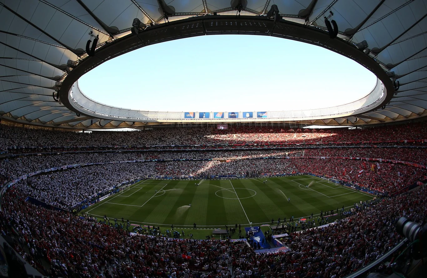 Stadion Wanda Metropolitano tuż przed finałem Ligi Mistrzów
