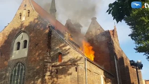 Pożar kościoła św. Piotra i Pawła w Gdańsku
