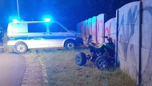 Jadący quadem 19-letni młodzieniec nie opanował pojazdu 