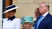 Melania Trump, Królowa Elżbieta II i Donald Trump. Londyn