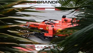 Sebastian Vettel w bolidzie Ferrari 