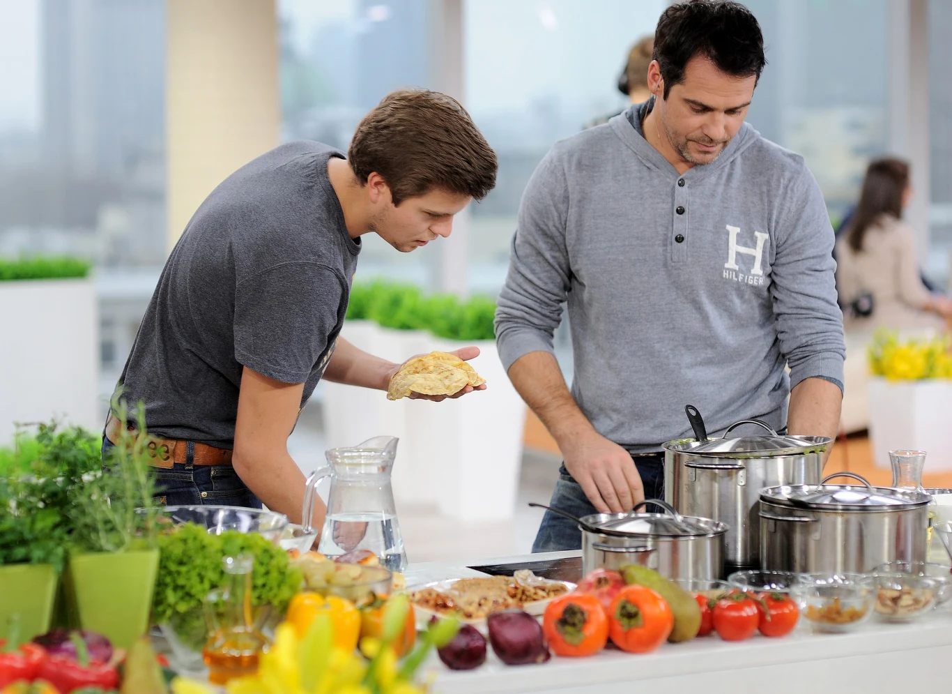 Paweł Deląg z synem Paweł Deląg z synem