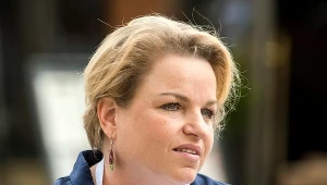 Katarzyna Bosacka podczas akcji "Śniadanie Wolności" przygotowala jajecznicę z 1989 jaj (2 czerwca 2019)