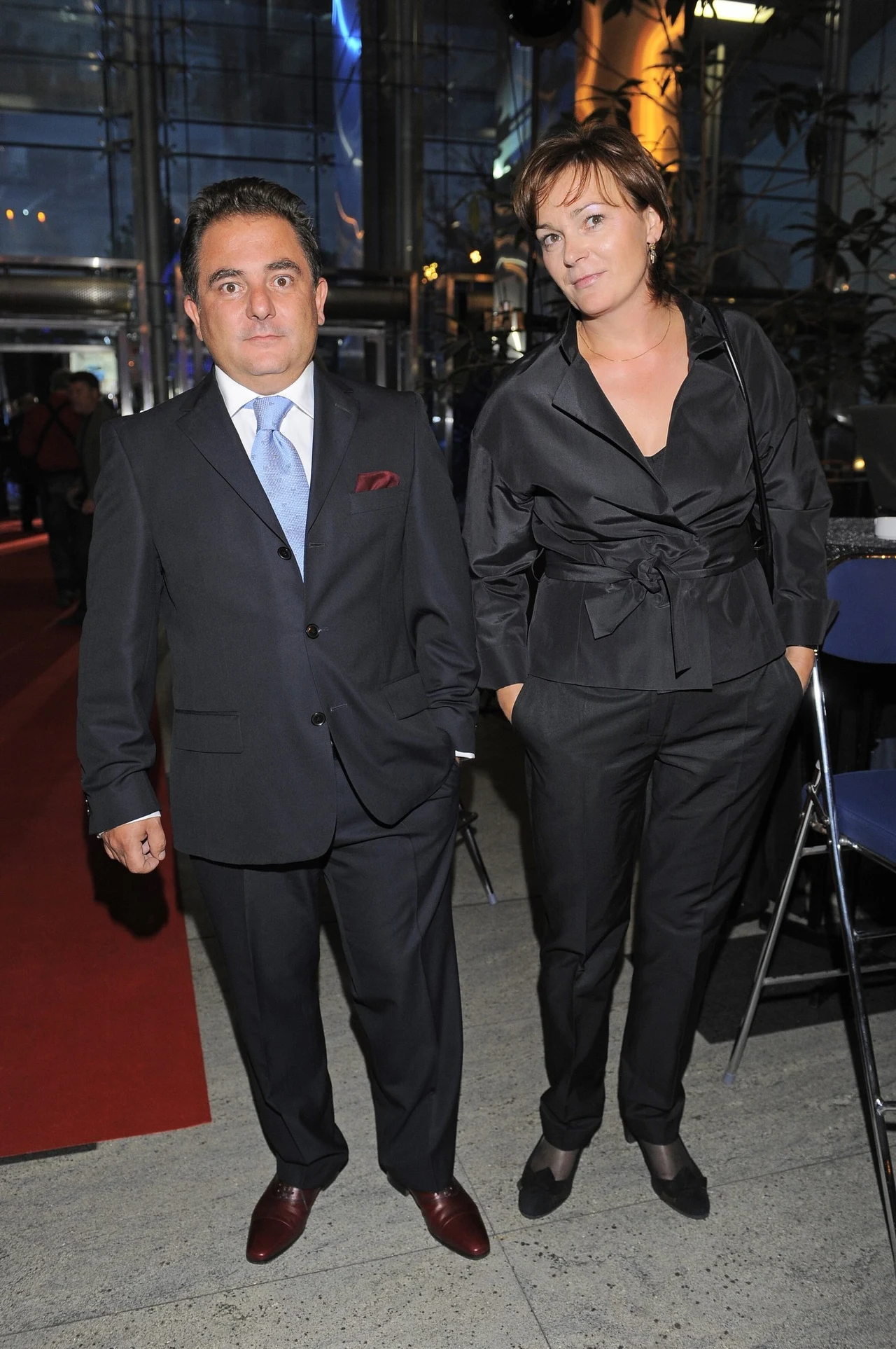 Robert Makłowicz z żoną na ramówce TVP Robert Makłowicz z żoną na ramówce TVP