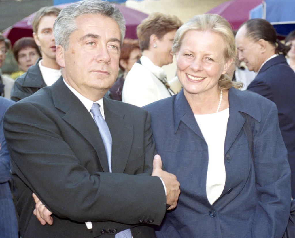 Anne Nehrebecka i Iwo Byczewski w 1999 roku