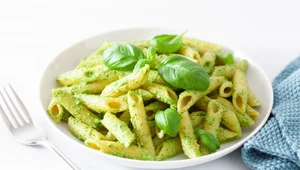 Makaron z domowym pesto