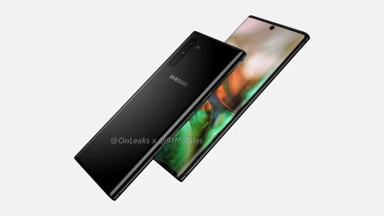 Samsung Galaxy Note 10 - render / fot. OnLeaks