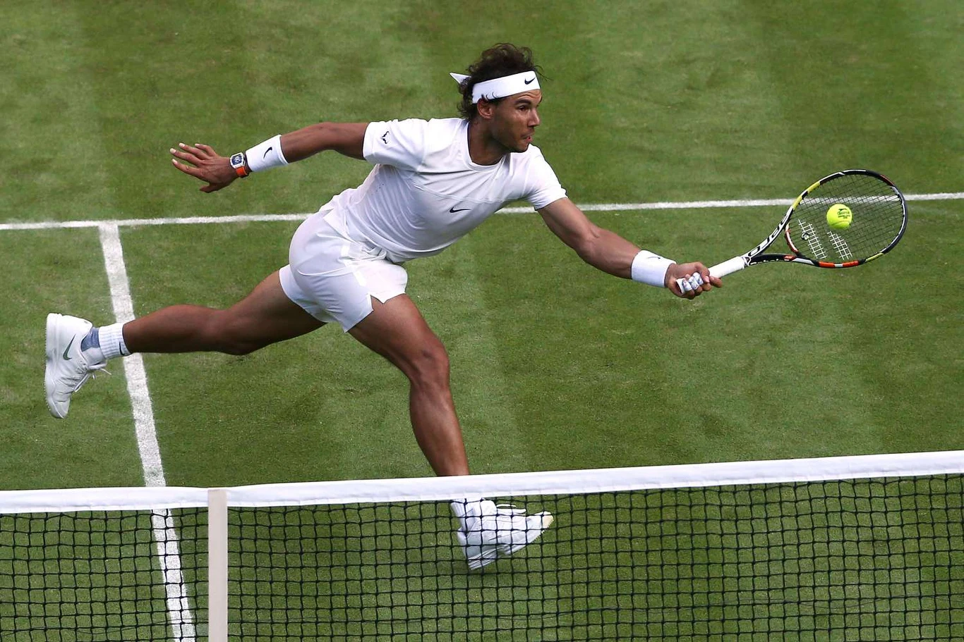 Rafael Nadal podczas Wimbledonu 2015 Rafael Nadal podczas Wimbledonu 2015