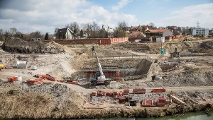 Budowa Trasy Łagiewnickiej; zdj. z marca 2019 roku