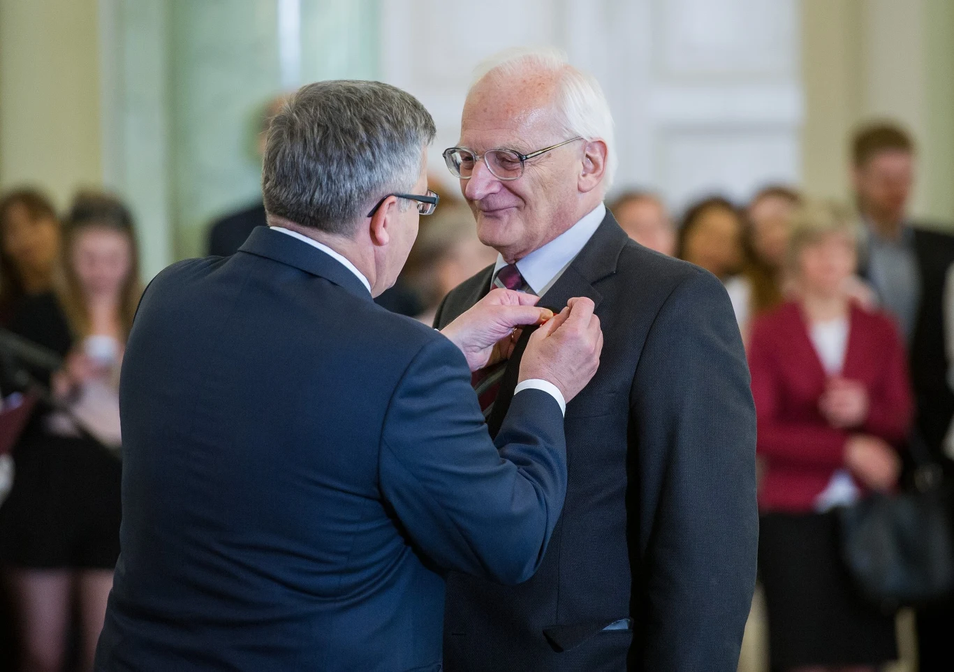 Stanisław Janicki z b. prezydentem Komorowskim Stanisław Janicki z b. prezydentem Komorowskim