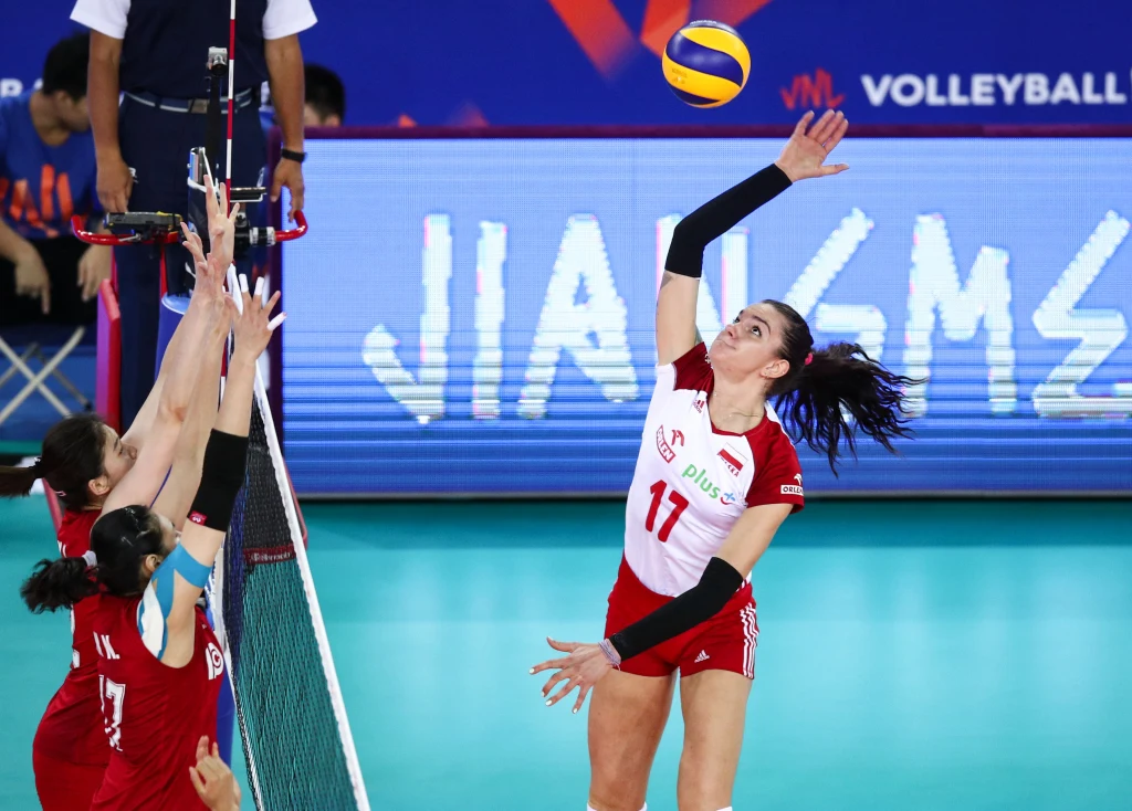 Malwina Smarzek miała trudną przeprawę z blokiem Chinek