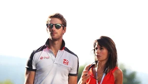 Romain Grosjean i jego żona Marion Jolles Grosjean